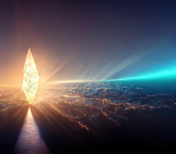 Cristal lumineux